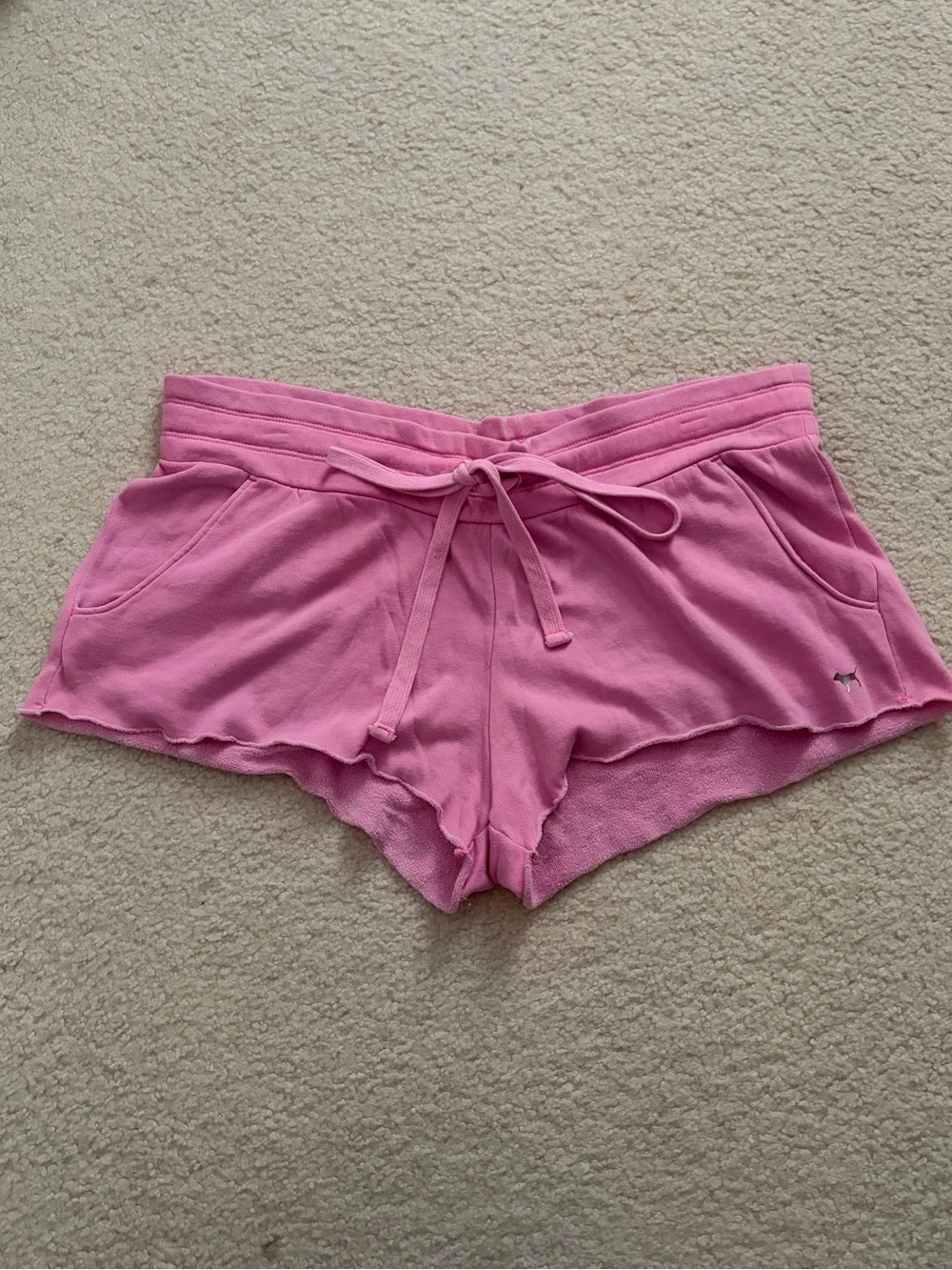 PINK Victoria’s Secret Pink Lounge Drawstring Short with Dog Logo